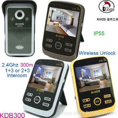 LCD 2.4 Wireless Door Video Phone Video Intercom Manufactuer In China